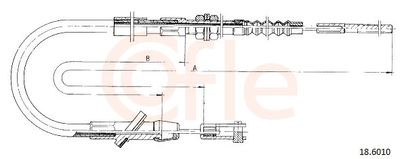 Трос, управление сцеплением COFLE 18.6010