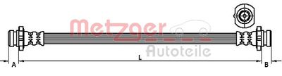 Bremžu šļūtene METZGER 4111249