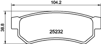 Bremžu uzliku kompl., Disku bremzes HELLA PAGID 8DB 355 019-591