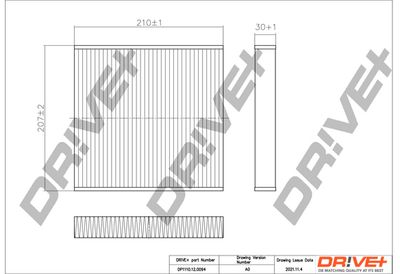 Фильтр, воздух во внутренном пространстве Dr!ve+ DP1110.12.0094