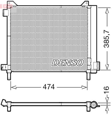 Конденсатор, кондиционер DENSO DCN46030