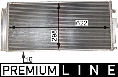 Конденсатор, кондиционер MAHLE AC 839 000P