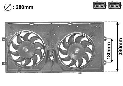 Ventilators, Motora dzesēšanas sistēma VAN WEZEL 5874748