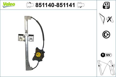 Стеклоподъемник VALEO 851140