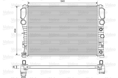 Radiators, Motora dzesēšanas sistēma VALEO 734805