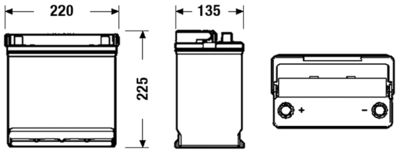 Startera akumulatoru baterija CENTRA CB451