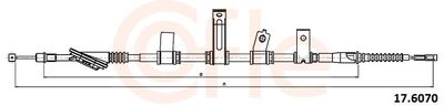 Тросик, cтояночный тормоз COFLE 92.17.6070