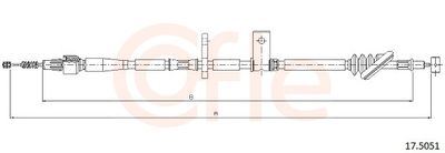 Тросик, cтояночный тормоз COFLE 17.5051