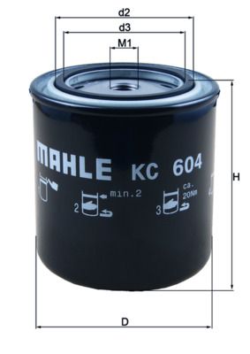 Degvielas filtrs MAHLE KC 604
