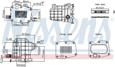 Радиатор, рециркуляция ОГ NISSENS 989493