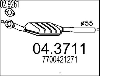 Катализатор MTS 04.3711