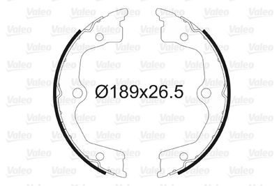 Bremžu loku kompl., Stāvbremze VALEO 564165
