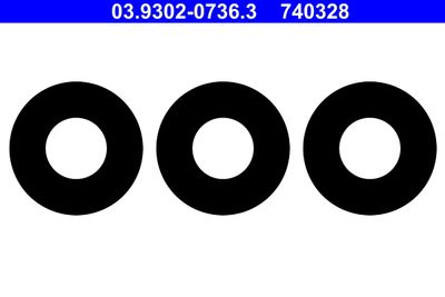 Blīvju komplekts, Adapteris (Atgaisošanas sistēma) ATE 03.9302-0736.3
