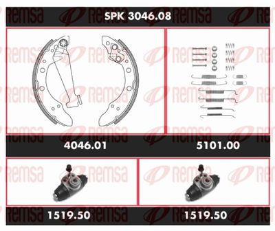 Bremžu komplekts, Trumuļu bremzes REMSA SPK 3046.08