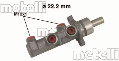 Galvenais bremžu cilindrs METELLI 05-0479