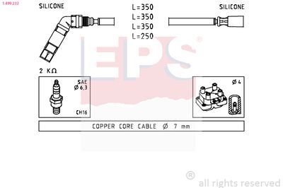 Augstsprieguma vadu komplekts EPS 1.499.232