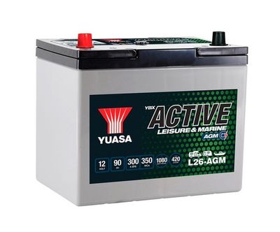 YUASA L26AGM Startera akumulatoru baterija