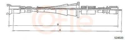 Тросик спидометра COFLE 92.S24020