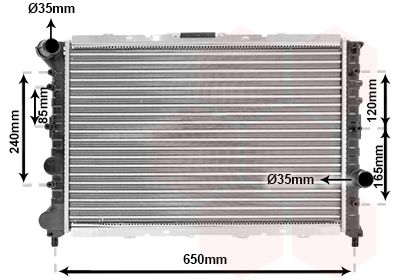 Radiators, Motora dzesēšanas sistēma VAN WEZEL 01002057