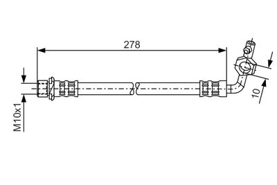 Тормозной шланг BOSCH 1 987 476 113