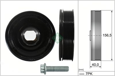 Комплект ременных шкивов, коленчатый вал Schaeffler INA 544018720