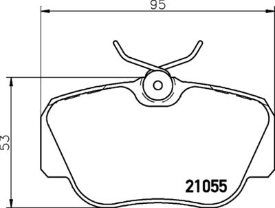 Bremžu uzliku kompl., Disku bremzes HELLA PAGID 8DB 355 006-181