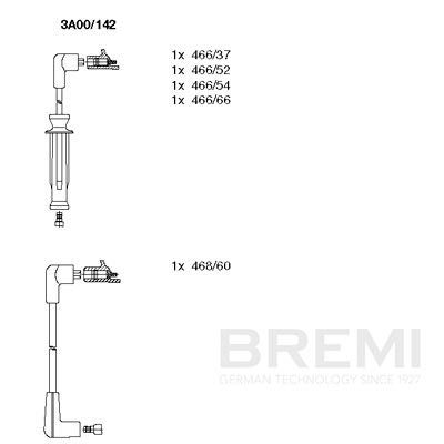 Augstsprieguma vadu komplekts BREMI 3A00/142