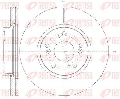 Тормозной диск REMSA 6986.10