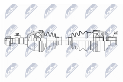 Приводной вал NTY NPW-PL-161