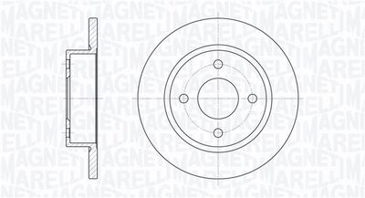 Тормозной диск MAGNETI MARELLI 361302040235