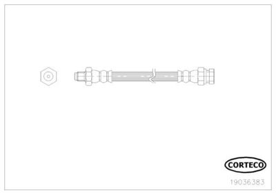 Bremžu šļūtene CORTECO 19036383