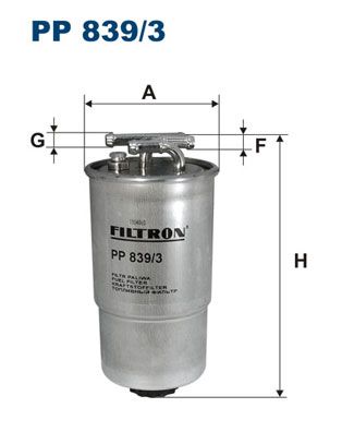 Degvielas filtrs FILTRON PP839/3