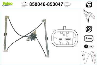 Стеклоподъемник VALEO 850046