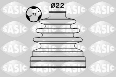 Комплект пыльника, приводной вал SASIC 1906093