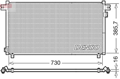 Конденсатор, кондиционер DENSO DCN46033