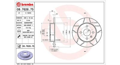 Тормозной диск MAGNETI MARELLI 360406038905