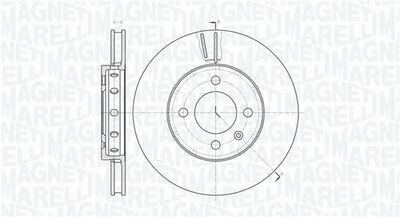 Тормозной диск MAGNETI MARELLI 361302040778