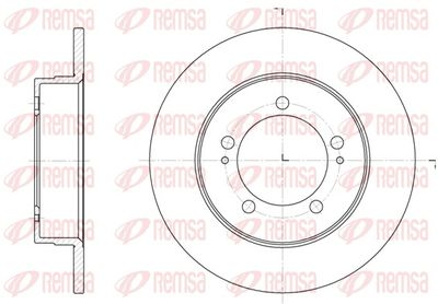 Тормозной диск REMSA 6918.00