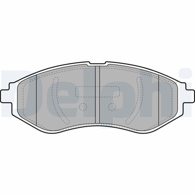 Bremžu uzliku kompl., Disku bremzes DELPHI LP1895