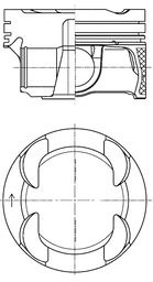 Поршень KOLBENSCHMIDT 42101600