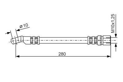 Тормозной шланг BOSCH 1 987 476 238