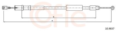 Тросик, cтояночный тормоз COFLE 92.10.9837