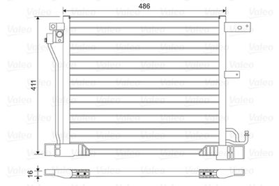Конденсатор, кондиционер VALEO 814454