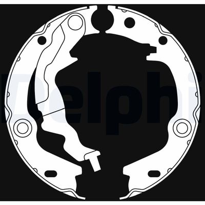 Bremžu loku kompl., Stāvbremze DELPHI LS2017