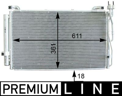 Конденсатор, кондиционер MAHLE AC 392 000P