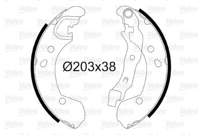 Комплект тормозных колодок VALEO 564099