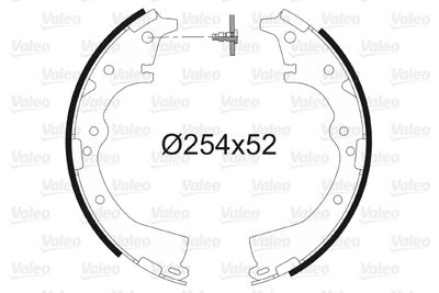 Bremžu loku komplekts VALEO 562639