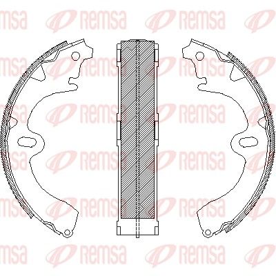 Тормозные колодки REMSA 4345.00