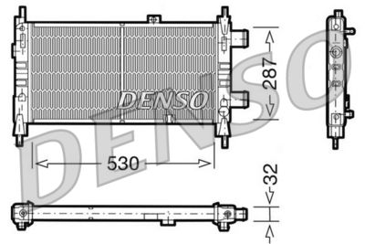 Radiators, Motora dzesēšanas sistēma DENSO DRM20065