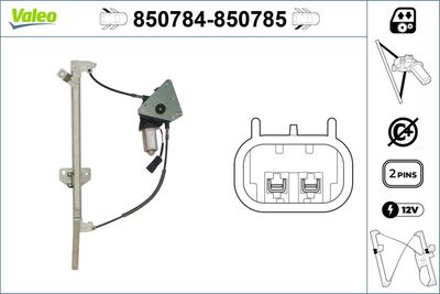 Стеклоподъемник VALEO 850784